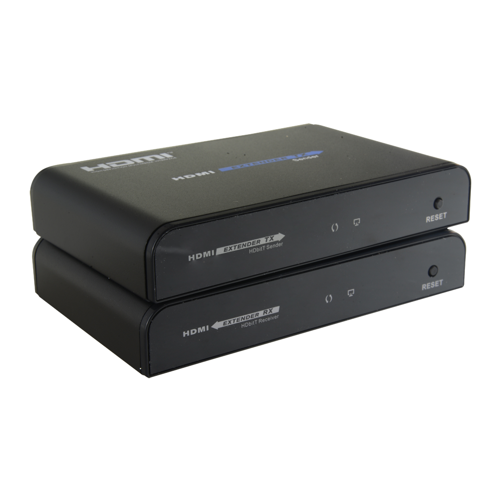 Extensor activo HDMI 1080p [%VAR%] - Transmisor y receptor - Alcance de 120 m en cable UTP Cat 6 - Transmisión IR - Permite la conexión punto a punto de hasta 253 receptores - Estándar HDbitT v1.3f