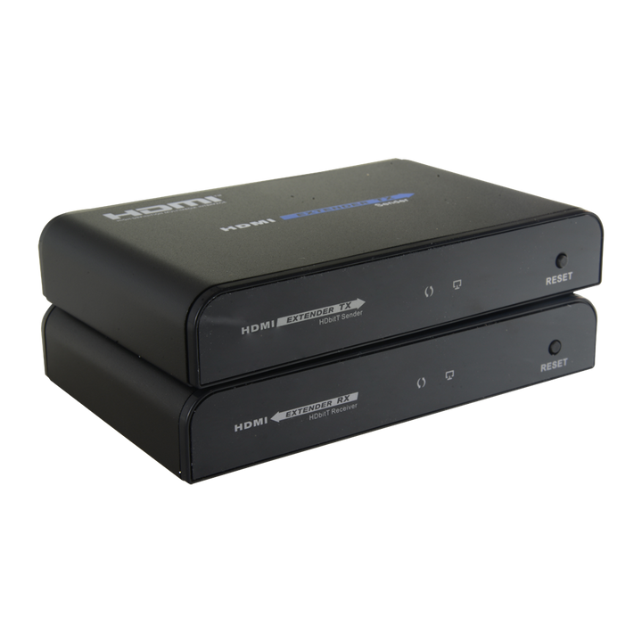 Estensore attivo HDMI 1080p [%VAR%] - Trasmettitore e ricevitore - Portata 120 m su cavo UTP Cat 6 - Trasmissione IR - Consente il collegamento punto a punto fino a 253 ricevitori - Standard HDbitT v1.3f
