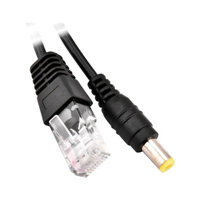 Inyector y Splitter PoE Pasivo - Requiere el uso del par incluido - Entrada y salida hasta 48V - Conectores RJ45 y conector de alimentación - Hasta 100 metros UTP - Color negro