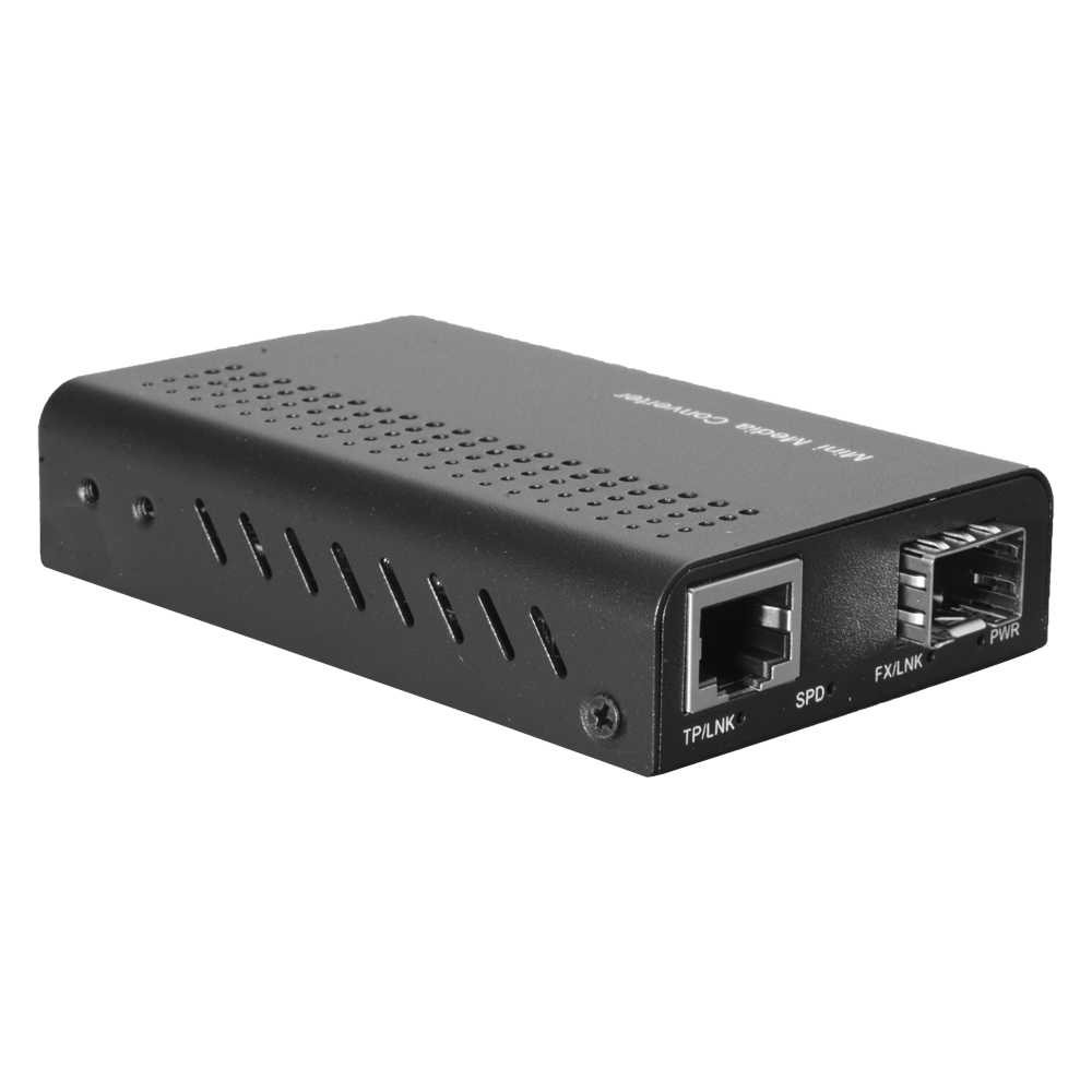 Convertidor de medios - 1x Ethernet RJ45 - 1x SFP - Fast Ethernet - 10/100 Base-TX - Tamaño pequeño