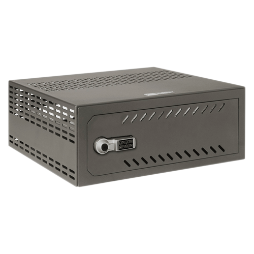 Cassaforte per DVR - Specifica per TVCC - Per DVR da 1U rack - Chiusura elettronica - Con ventilazione e passacavi - Qualità e resistenza