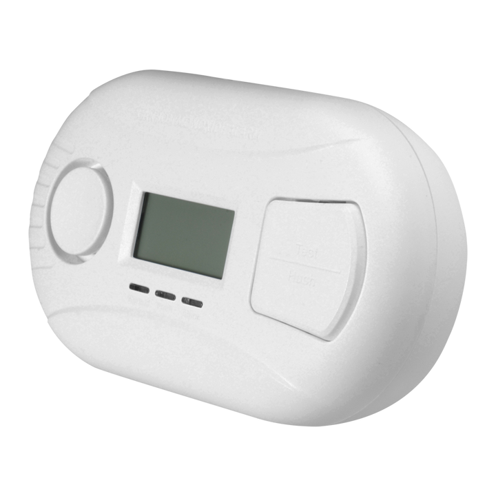 ANKA Standalone CO Detector - 10 Year Battery Life - Alarm Light - Audible Alarm 85dB at 3m - Test Button and LCD Screen - EN 50291:2010 Certified