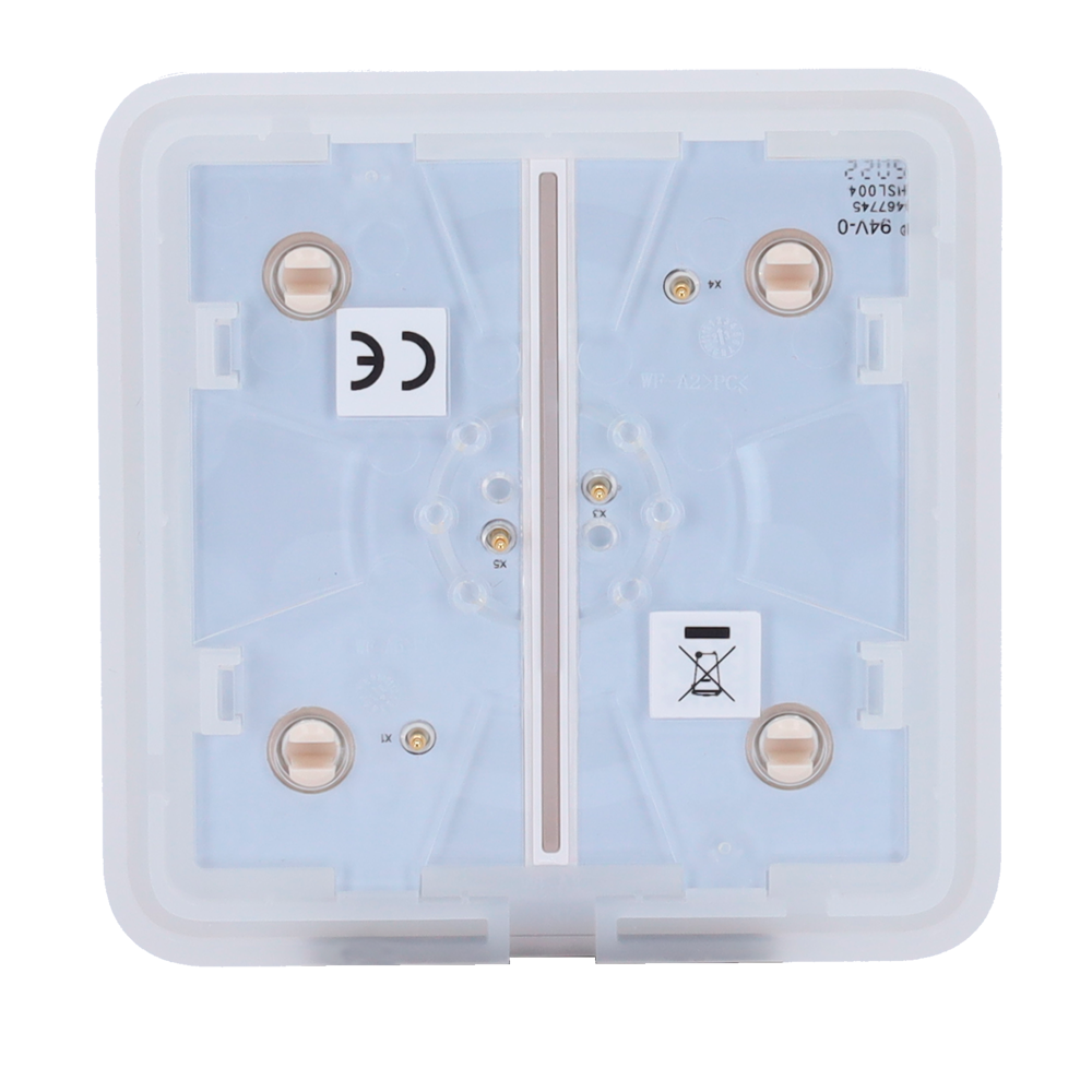 Ajax - LightSwitch SoloButton - Touch panel for double light switch - Compatibility with AJ-LIGHTCORE-2G - LED backlight - Touchless touch panel - Ivory color