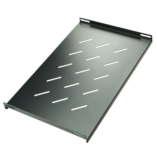 Vassoio per rack - Misura massima 300 mm x 465 mm - Ancoraggi laterali - Grate di ventilazione - Materiale metallico