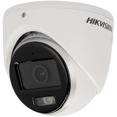 Hikvision - Telecamera Turret 4en1 Gamma Value - Risoluzione 3K (2960x1665) - Ottica 2.8 mm | Luce bianca portata 20 m | ColorVu - Audio su coassiale | Microfono integrato - Waterproof IP67