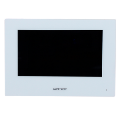 Video intercom monitor - 7" TFT screen - Two-way audio - 2 wire, WiFi, SIP - Slot for microSD card up to 128 GB - Surface mounting | White