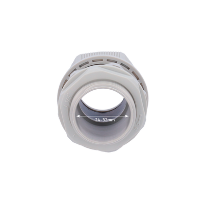 Waterproof fitting - Plastic - Diameter 24~32mm - IP68 - Gray colour