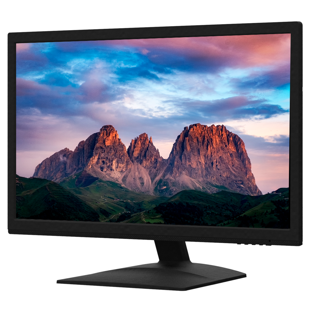 Monitor SAFIRE LED HD PLUS 19,5" - Diseñado para videovigilancia - Resolución 1600x900 - Formato 16:9 - Entradas: 1xHDMI, 1xVGA, 1xAudio