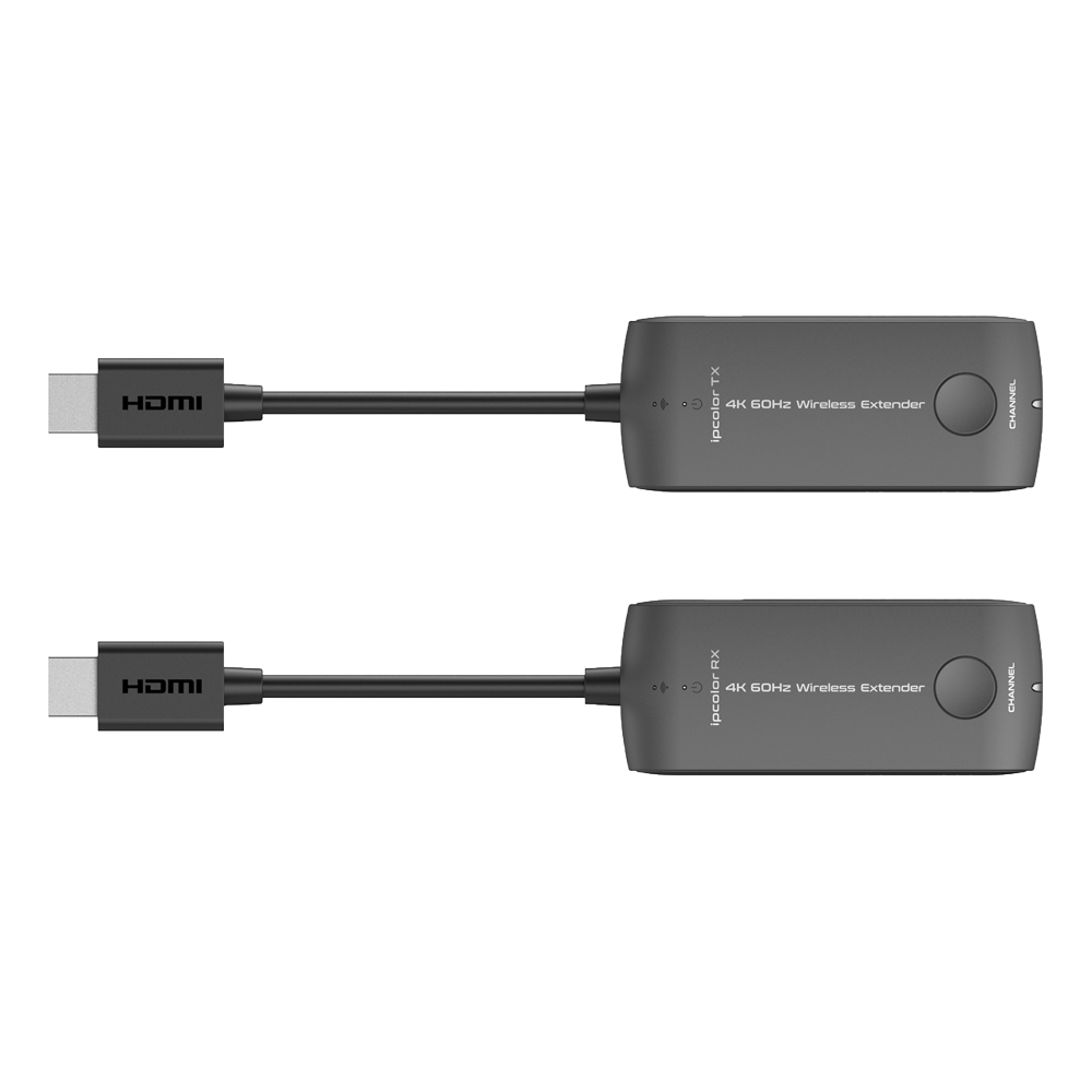 Extensor wireless HDMI - Emisor y receptor - Alcance 20 m - Hasta 4K@60Hz - Alimentación via micro USB 5V/1A