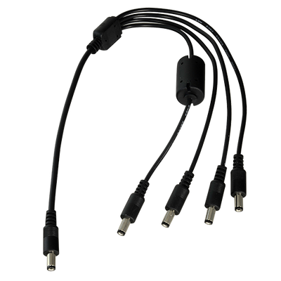 Power distributor - 1 special female jack - 4 standard female jacks - Power up to 4 cameras - 1 single power source - 50 cm long