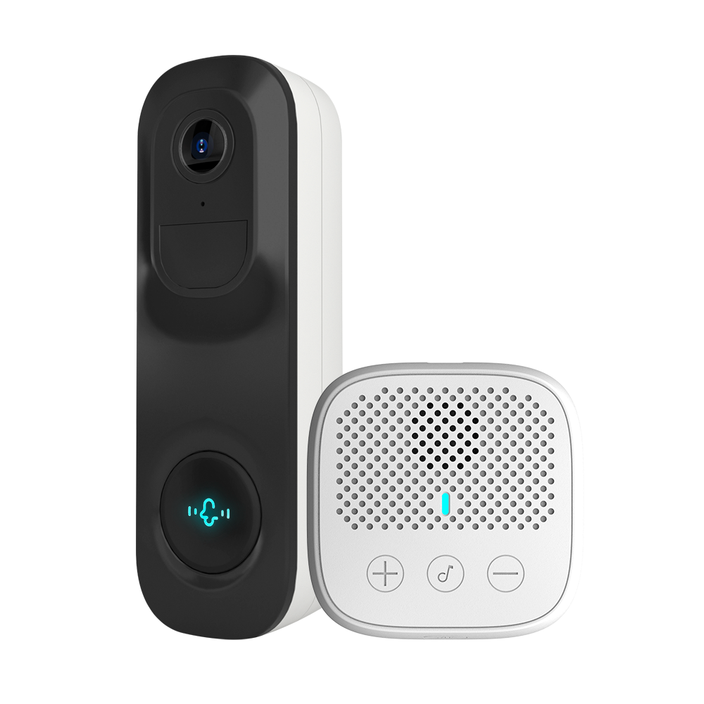 VicoHome Video doorbell 3Mpx WiFi - PIR sensor / Intelligent detection (cloud) - 5200 mAh battery or wired power supply - 2.8mm 160° optics/ IR5m/ SD slot - Wireless indoor doorbell included - VicoHome and Cloud App / Alexa