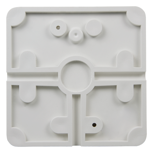 Rigid cover for junction box - For outdoor use - Allows wiring to be inserted inside - Made of PVC