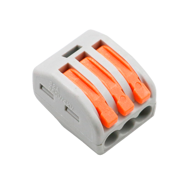 Safire - Conector de Cable - 1 Entrada y 2 Conexiones - Cable Calibre 28 ~ 12AWG - Sección 0,08 m²~ 4 mm² - 10 unidades