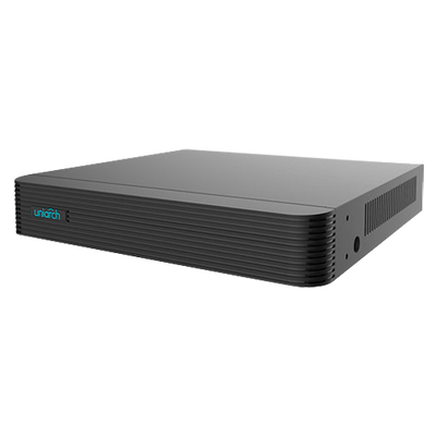 Grabador NVR para cámaras IP - Uniarch - 16 CH vídeo /  Compresión Ultra 265 - HDMI Full HD y VGA - Resolución máxima 6Mpx - Admite 1 disco duro