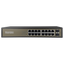 Switch da tavolo - 16 porte Gigabit RJ45 - 2 SFP Uplink Port 10/100/1000 Mbps - Velocità 10/100/1000 Mbps - Plug &amp; Play - Tecnologia di risparmio energetico