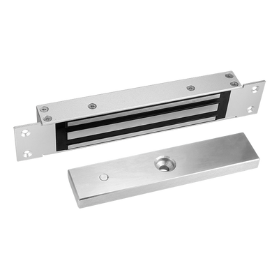 Ventosa electromagnética - Para puertas simples - Modo de apertura Fail Safe - Fuerza de retención 500 kg - Sensor de estado de cierre y puerta - Para montaje empotrado
