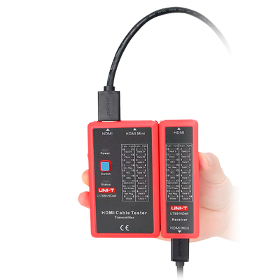 Cable tester - HDMI/MINI-HDM cable status check - Short and crossed cable assessment - Cable shield status check - Scan test mode - Auto power off