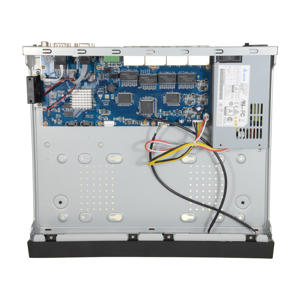Videograbador NVR X-Security para cámaras IP - Vídeo IP de 16 CH y 16 puertos PoE - Resolución máxima de grabación 12 Mpx - Reconocimiento facial de 1 CH - Reconocimiento de personas y vehículos de 2 CH - Compresión H.265+