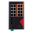 Safire Switch Industrial Alimentación AC 90~264V - 16 puertos Gigabit + 2 SFP Gigabit - 6 Puertos PoE+ 30W + 2 Puertos Hi-PoE 60W - PoE Watchdog - Hasta 130W Potencia PoE total - Instalación carril DIN