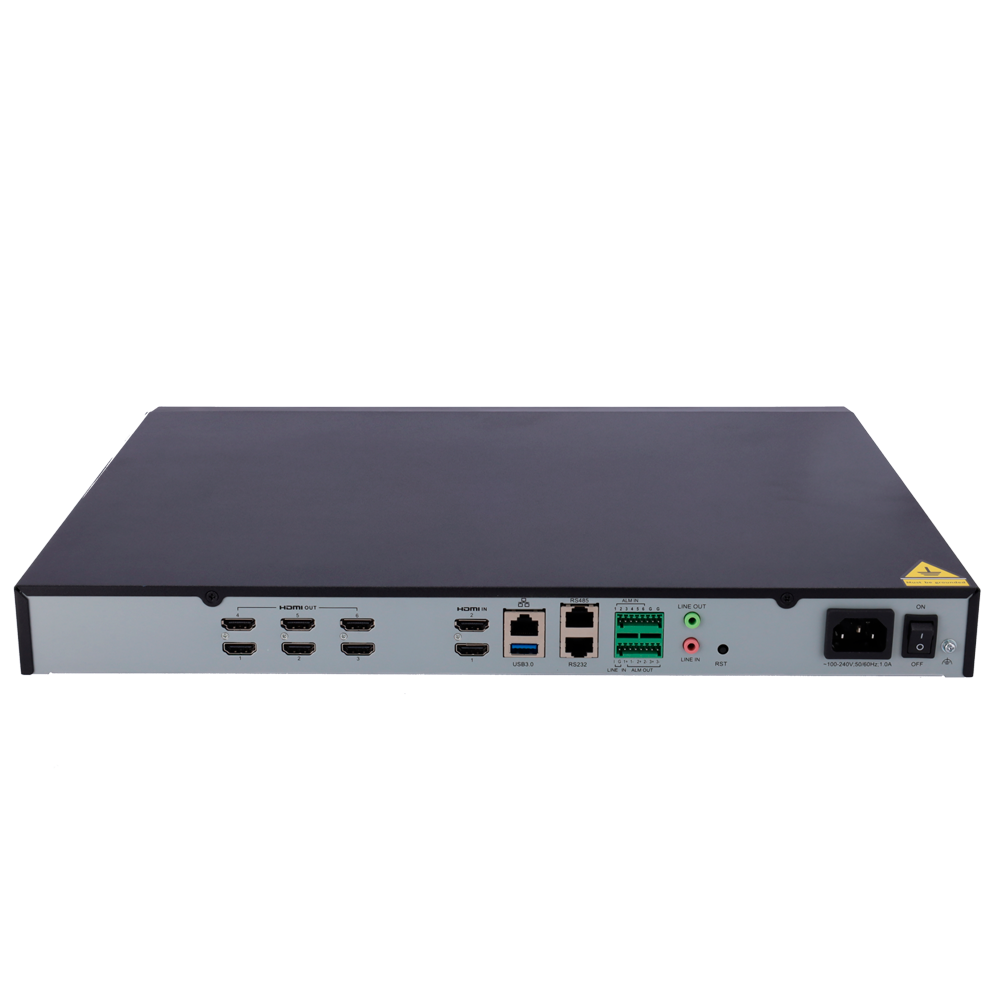 Decoder Uniview - 6 canali di uscita - Risoluzione massima 8 Mpx - Capacità di decodifica di 6*4K (30fps) - Compatibile con ONVIF