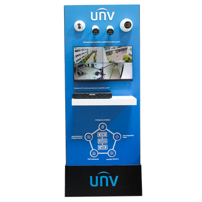 Panel de exposición de Uniview - CCTV 4K - Las tecnologías más avanzadas - Switch con conexión internet - Plug &amp; Play - Stand incluido