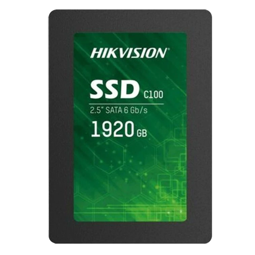 Hikvision SSD 2.5" hard disk - 1920GB capacity - SATA III interface - Reading speed up to 530 MB/s - Writing speed up to 420 MB/s - Long life