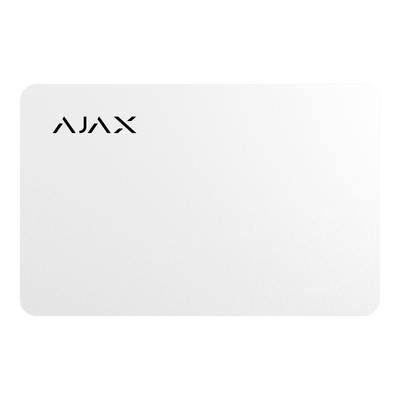 Ajax - Tarjeta de acceso sin contacto - Tecnología Mifare DESFire® - Compatible con KeyPad Plus - Máxima seguridad y rápida identificación del usuario - Color blanco