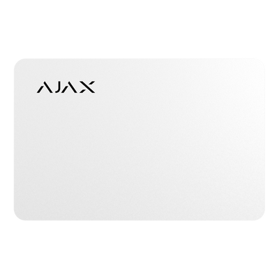 Ajax - Contactless access card - Mifare DESFire® technology - Compatible with KeyPad Plus - Maximum security and rapid user identification - White color