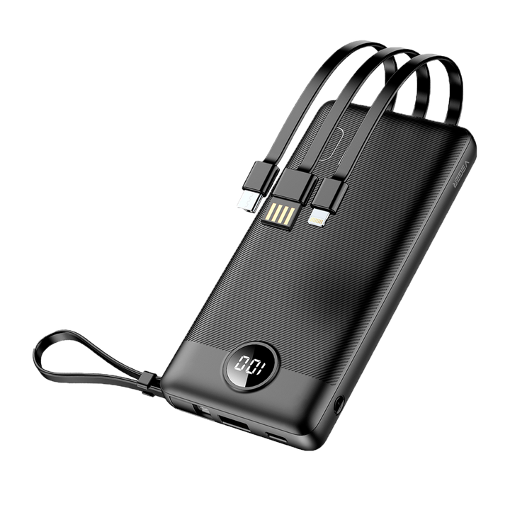 VEGER - Batería externa - Capacidad 10000 mAh - Voltaje 3.7 V /Polímero de litio - Capacidad nominal 6230 mAh - Potencia 37Wh