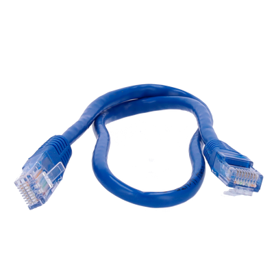 UTP - Cable Ethernet - Conectores RJ45 - Categoría 5E - 0,5 m - Color azul claro