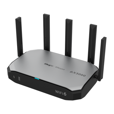 Reyee Router Wi-Fi Cloud con Mesh - Wi-Fi 6 2x2 | 5 Porte RJ45 10/100 /1000 Mbps - Supporta fino a 4 WAN per il failover o il bilanciamento - Fino a 1200 Mbps di larghezza di banda - Server VPN IPSec, L2TP, PPTP, OpenVPN - Controllo intelligente della lar