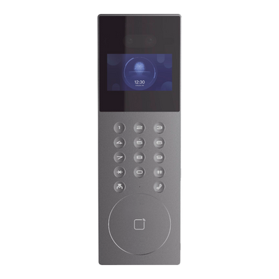 IP video intercom for apartments - 2 x 2 Mp cameras | Two-way audio - 4.3" TFT display and keyboard - Mobile app via monitor - Access via PIN, facial recognition or card - Up to 500 IP apartments