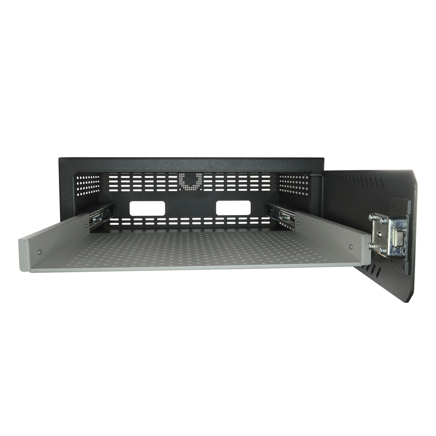 Cassaforte per DVR - Specifica per TVCC - Per DVR da 1,5/2U rack - Serratura meccanica - Con ventilazione e passacavi - Qualità e resistenza