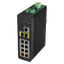 Switch PoE X-Security su Guida DIN - 8 porte PoE RJ45 + 2 porte SFP di fibra - Velocità 10/100/1000 Mbps - 90W porta 1-2 / 30W porta 3-8 / Massimo 120W - Hi-PoE / IEEE802.3at PoE+ / af PoE / IEEE802.3bt - VLAN/STP/RSTP/MSTP/LACP/StaticLAG/QoS/LoopDetect