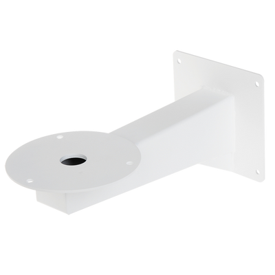 Wall bracket - For adjustable dome cameras - Steel - White color - Load resistance 15 Kg - Hollow pin