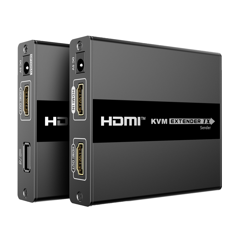 Extensor HDMI con KVM - Emisor y receptor - Alcance 60 m - Sobre cable UTP Cat 6 - Hasta 1080p@60Hz - Alimentación DC 5 V
