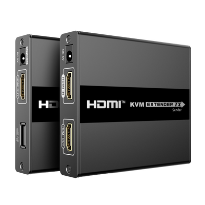 HDMI extender with KVM - Emisor y receptor - Alcance 60 m - Sobre cable UTP Cat 6 - High speed 1080p@60Hz - Power supply DC 5 V