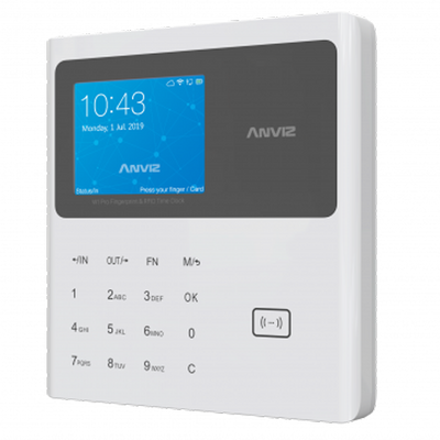 ANVIZ Attendance Control Terminal - EM cards and keyboard - 10,000 records / 100,000 registers - TCP/IP, USB Flash - 8 Attendance Control Modes - CrossChex and Cloudclocking software