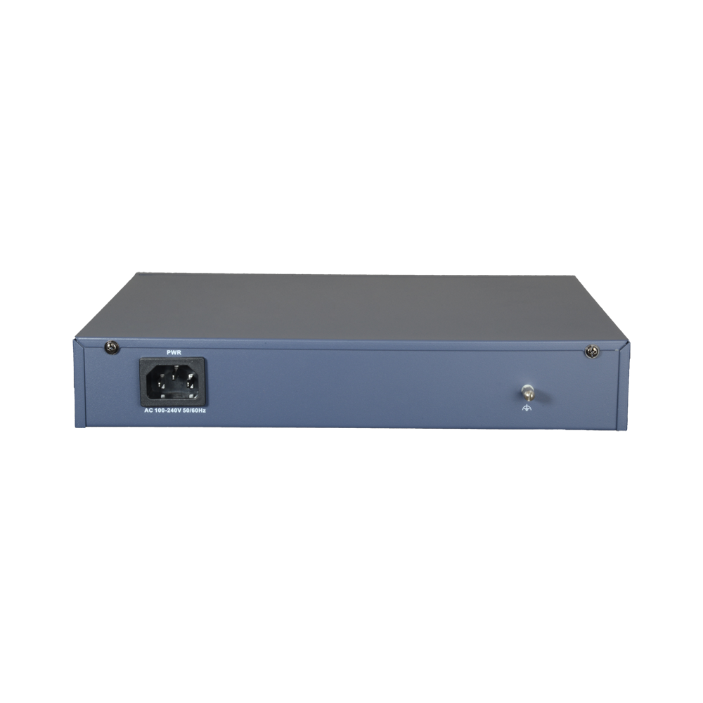 Switch PoE - 16 porte PoE + 2 Uplink (RJ45 + SFP) - Velocità 10/100 Mbps - Fino 135W in totale per tutte le porte - Fino a 4k della tabella degli indirizzi MAC - Standard IEEE802.3af (PoE) / a (PoE+)