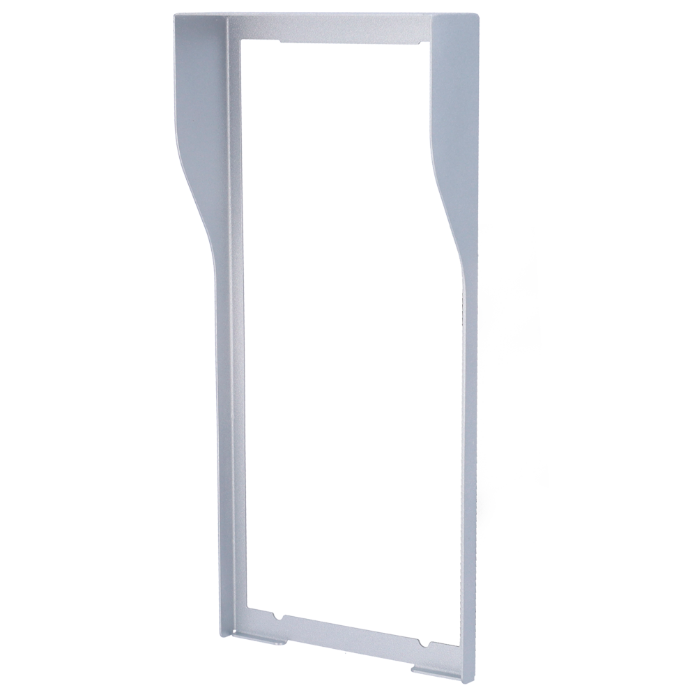 Video intercom cover - Specific for Akuvox AK-R27(8)A video intercoms - Dimensions: 287mm (Al) x 132mm (An) x 40mm (Fo) - Made of galvanized steel - Rain shield - Flush mounting