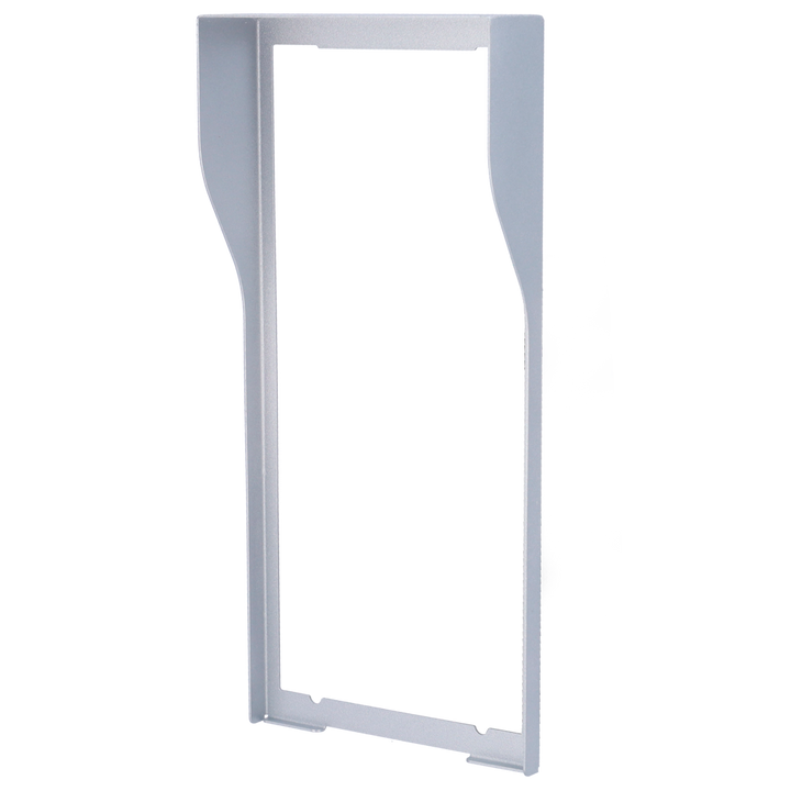 Video intercom cover - Specific for Akuvox AK-R27(8)A video intercoms - Dimensions: 287mm (Al) x 132mm (An) x 40mm (Fo) - Made of galvanized steel - Rain shield - Flush mounting