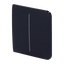 Ajax - LightSwitch SideButton - Panel táctil con interruptor de luz dual - Compatible con AJ-LIGHTCORE-2G - Retroiluminación LED - Panel táctil lateral sin contacto - Color negro