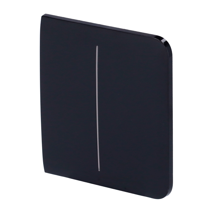 Ajax - LightSwitch SideButton - Touch panel for double light switch - Compatible with AJ-LIGHTCORE-2G - LED backlight - Non-contact side touch panel - Black color