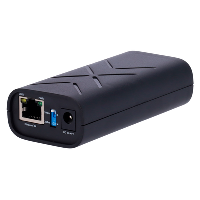Dual PoE injector - RJ45 10/100/1000 Mbps input - Total power 60 W - Maximum distance 100 m - PoE/PoE+ IEEE802.3af/at - Stabilized and protected