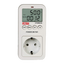 Contador de consumo eléctrico - Permite conocer todos los valores eléctricos - Calcula costes energéticos - Contador de CO2 integrado - Almacenamiento de datos - Toma Schuko