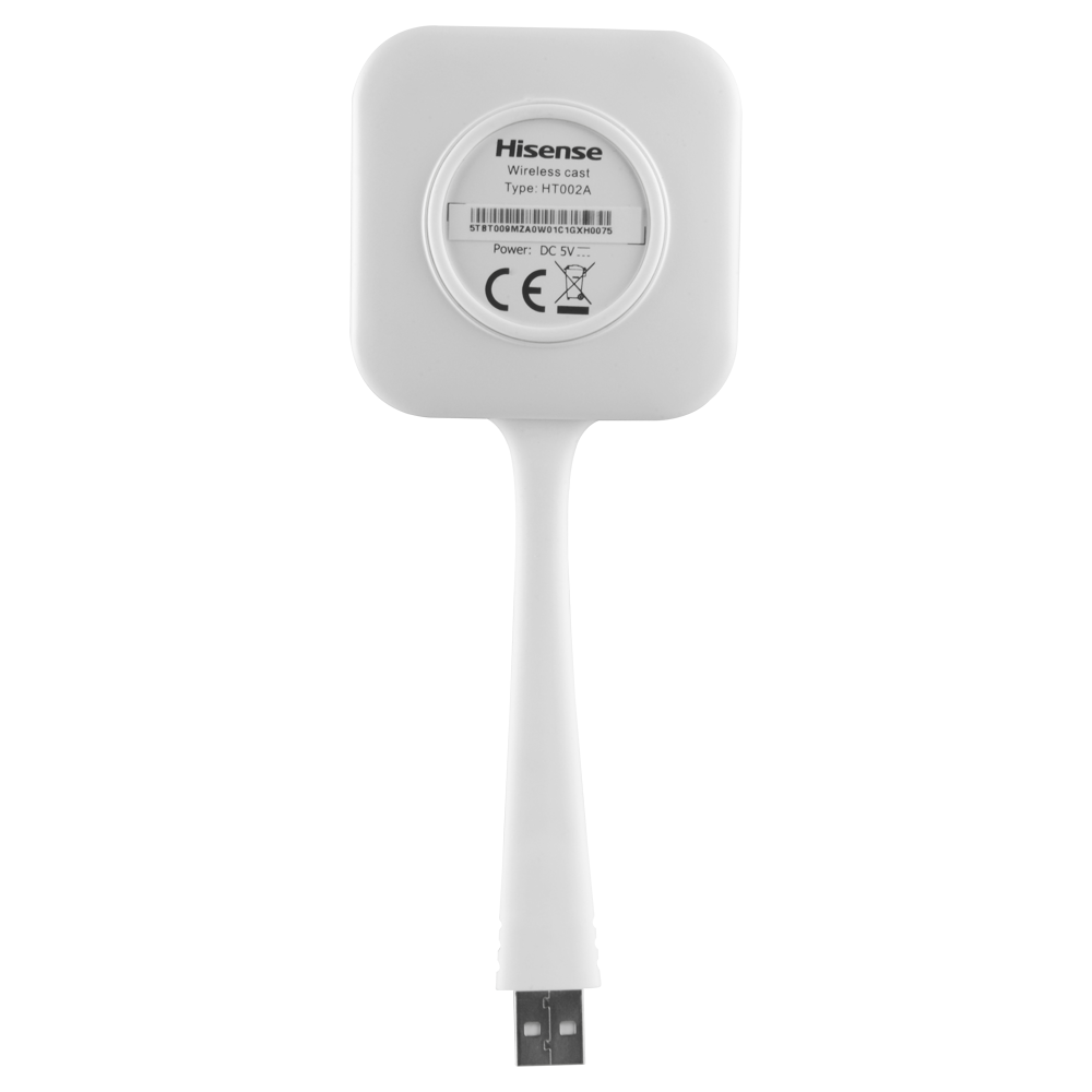 Trasmettitore wireless USB 2.0 Hisense - Pulsante On/Off - Distanza massima. di trasmissione 15m - Connessione 5G