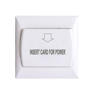 Hotelcard switch - Compatible with any type of card - Position LED - Made in fire resistant PC - Relay output - easy installation