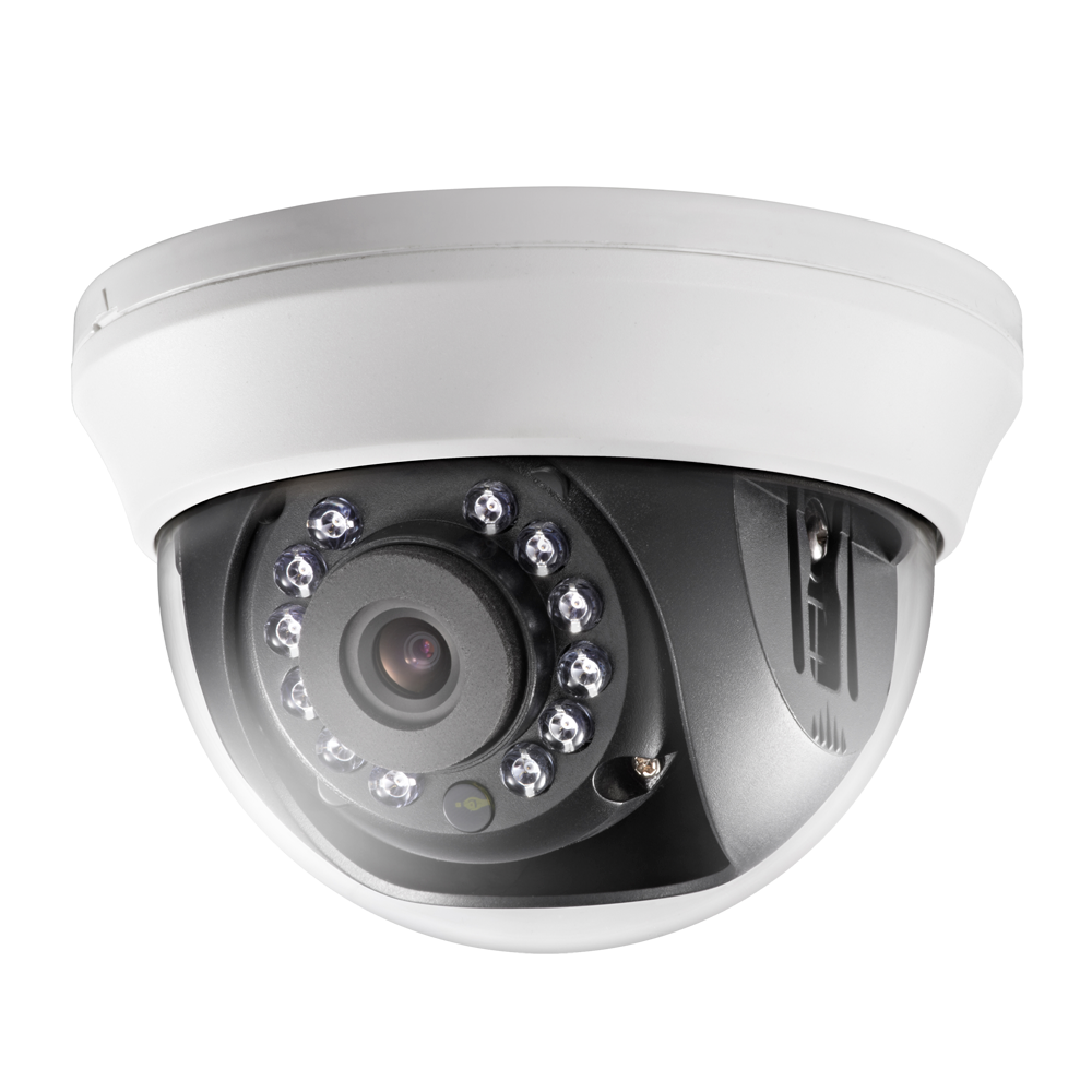 Hikvision - Dome Camera 4n1 Gamma Value - Resolution 720p (1296x732) - 2.8 mm lens - Smart IR range 20 m - Suitable for indoors