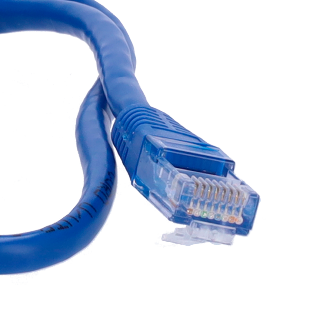 Cavo UTP - Ethernet - Connettori RJ45 - Categoria 5E - 0.5 m - Colore Azzurro