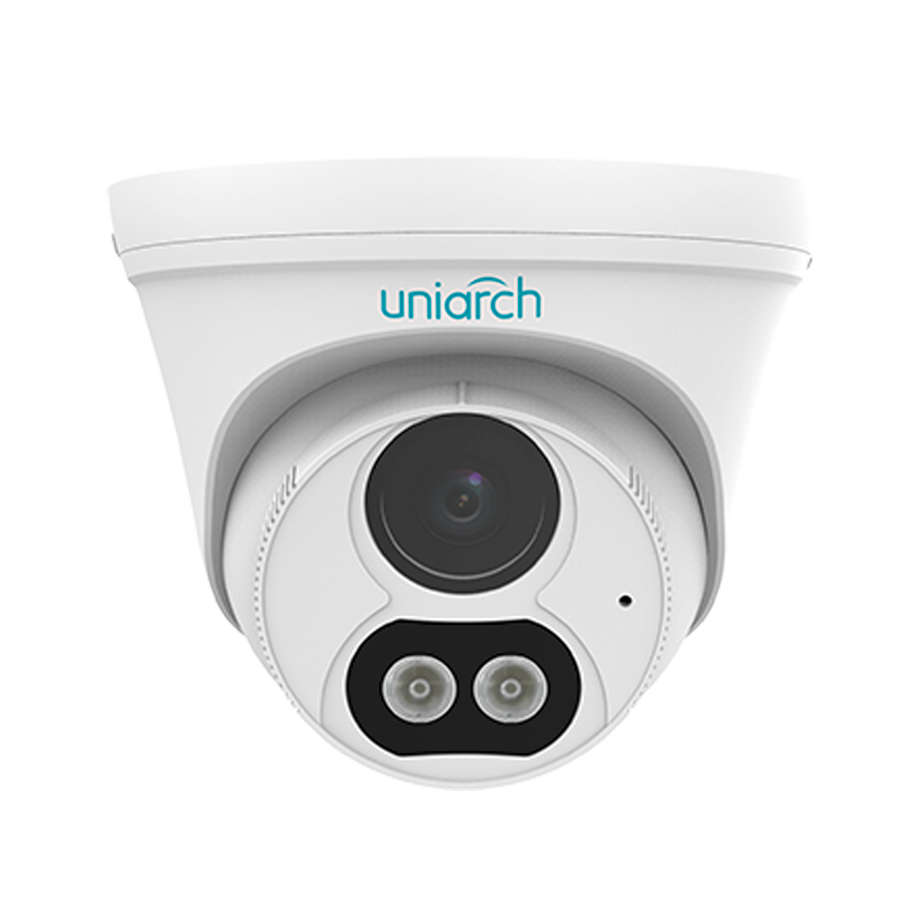 Telecamera IP 3 Megapixel - Serie Uniarch - 1/2.7" Progressive Scan CMOS - Ottica 2.8 mm - IR LED Portata 30 m| LED Bianco 15m - Interface WEB, CMS, Smartphone e NVR